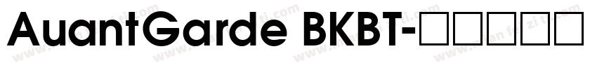 AuantGarde BKBT字体转换